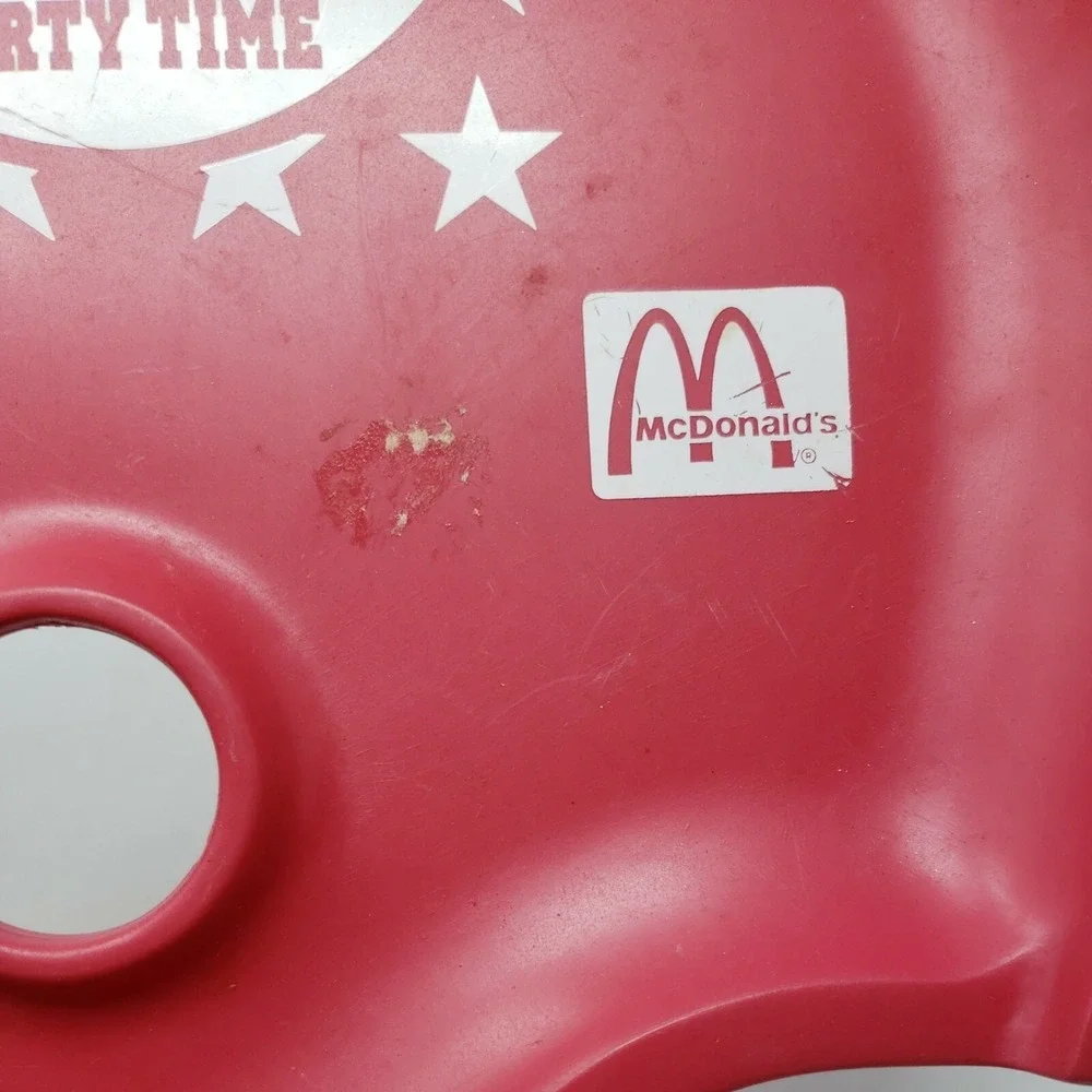 McDonald's Football Helmet Party Time‎ Tray 1992 Vintage Great Condition Taico